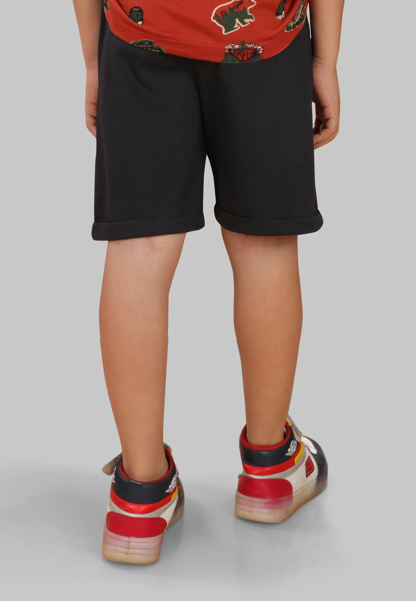 Boys' Jungle Print Shorts (Pack of 3) – Soft, Anti-Microbial Cotton | Kids' Everyday Wear & Loungewear