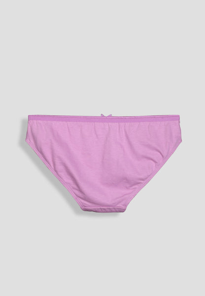 Girls’ Soft Solid Cotton Lycra Briefs/Panties | Kids Underwear with Anti-Microbial Finish & Smart Waistband Technology - Pack of 5