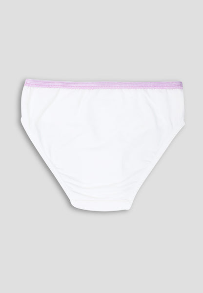 TRESNOVA Cotton Lycra Anti-microbial Finish & Smart Waistband Technology Floral Printed Soft Panties Pack of 3 -Pink Purple & Offwhite