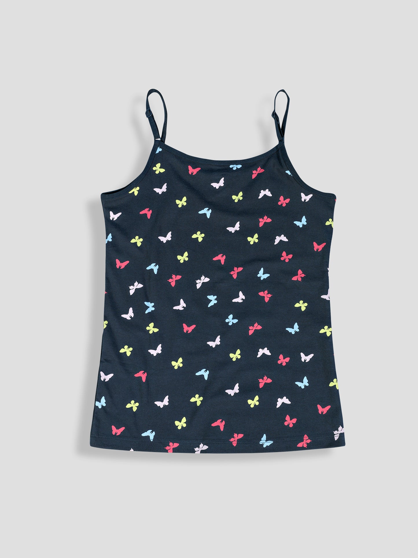 Girls Unicorn Print Camisoles/Vest Tops – Soft Cotton Lycra Kids' Undershirts with Anti-Microbial Finish & advanced ergonomic armhole technology - Pack-of-3