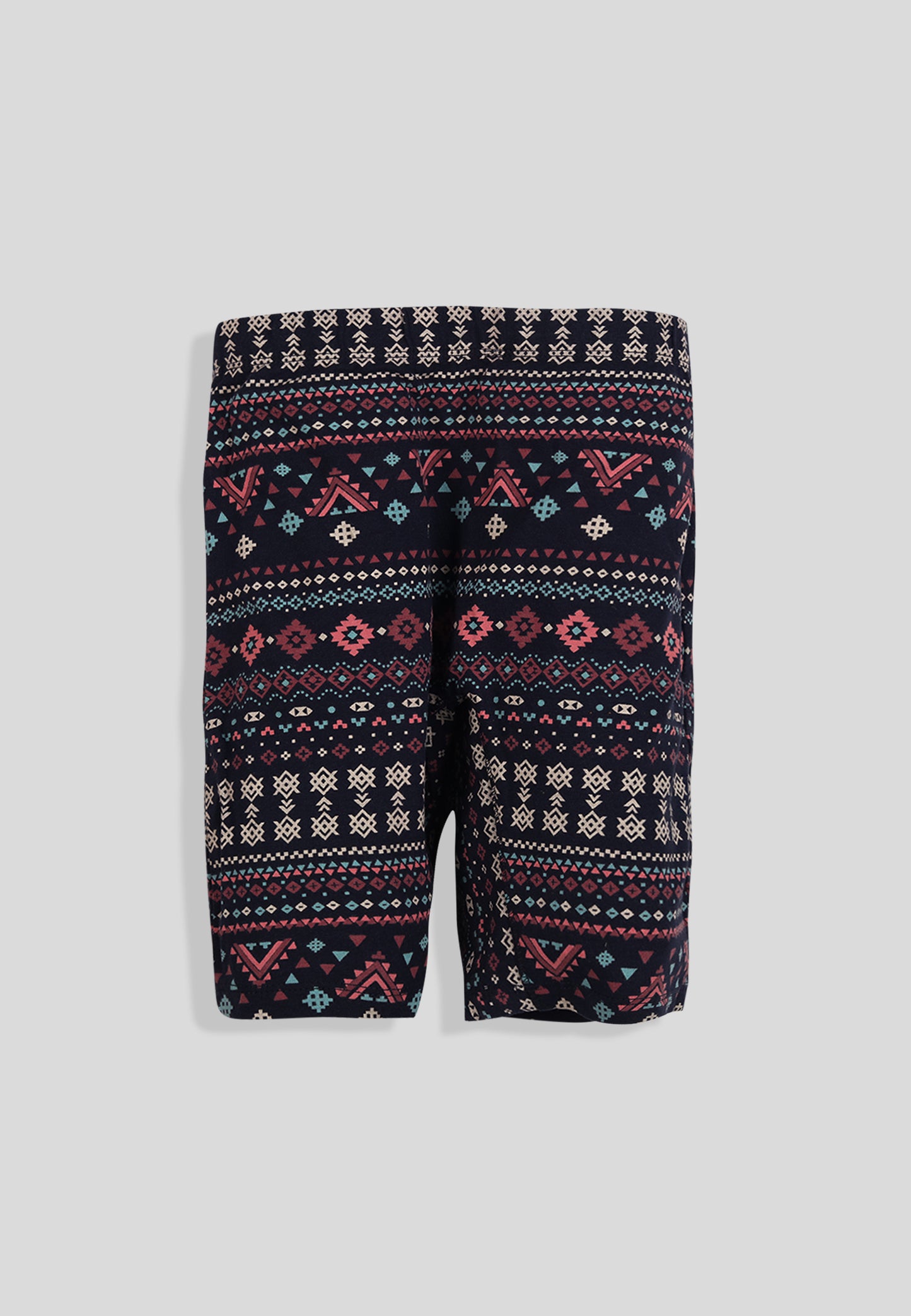 TRESNOVA Cotton Lycra Anti-microbial Finish & Smart Waistband Technology Aztec Printed Soft Cycling shorts Pack of 3 -  Navyblue Rosepink & Offwhite