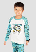 Soft Cotton Pyjama Set for Boys ( 1 Set) |  Anti-Bacterial Chemical Free Nightwear | Ages 2-16Y