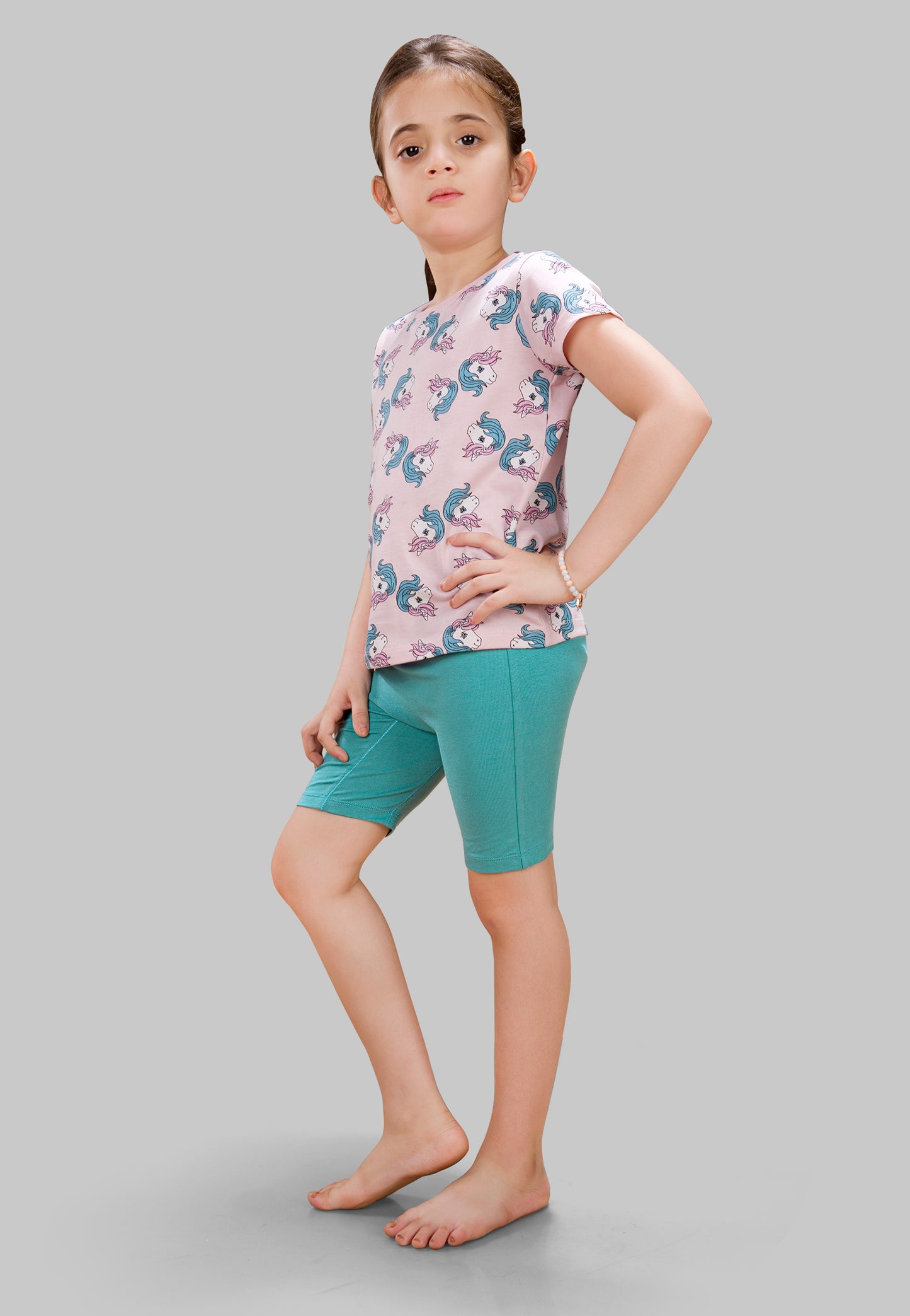 Girls Butterfly Cycling Shorts - | Soft, Anti-Microbial & & Smart Waistband Technology - Cotton Lycra | Girls' Inner Shorts, Athletic & Biker Shorts for Kids - Pack of 3