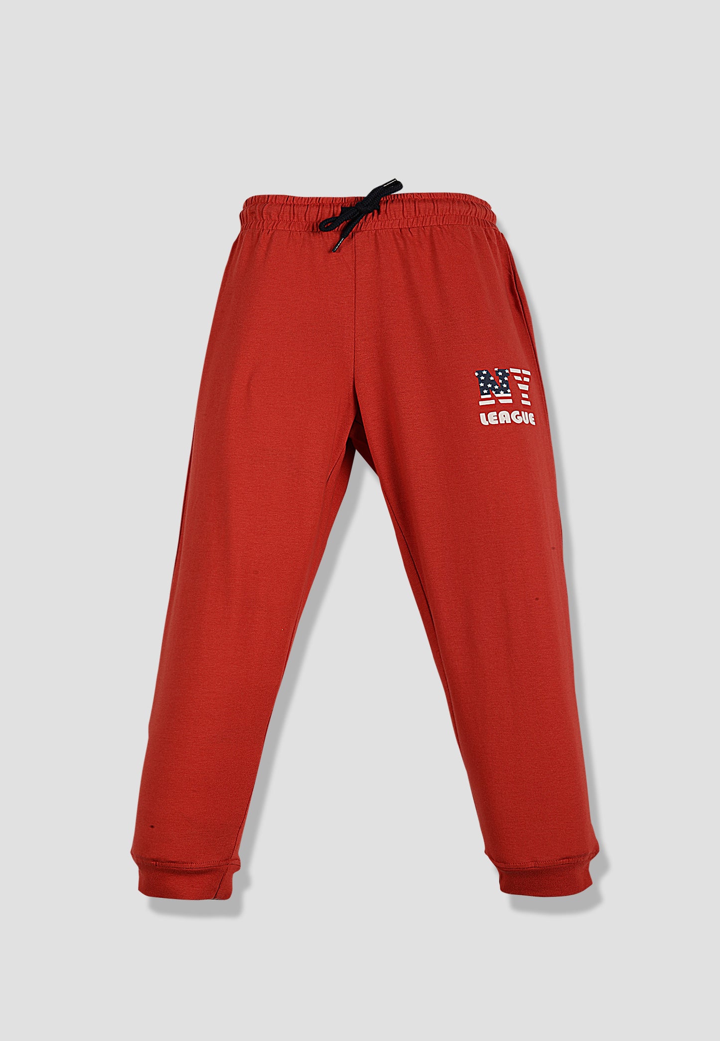 Tresnova Cotton Knit Full Sleeves Antimicrobial Finish Camping Printed Jogger Track Pants ( Pack of 2)-Navyblue, Orange