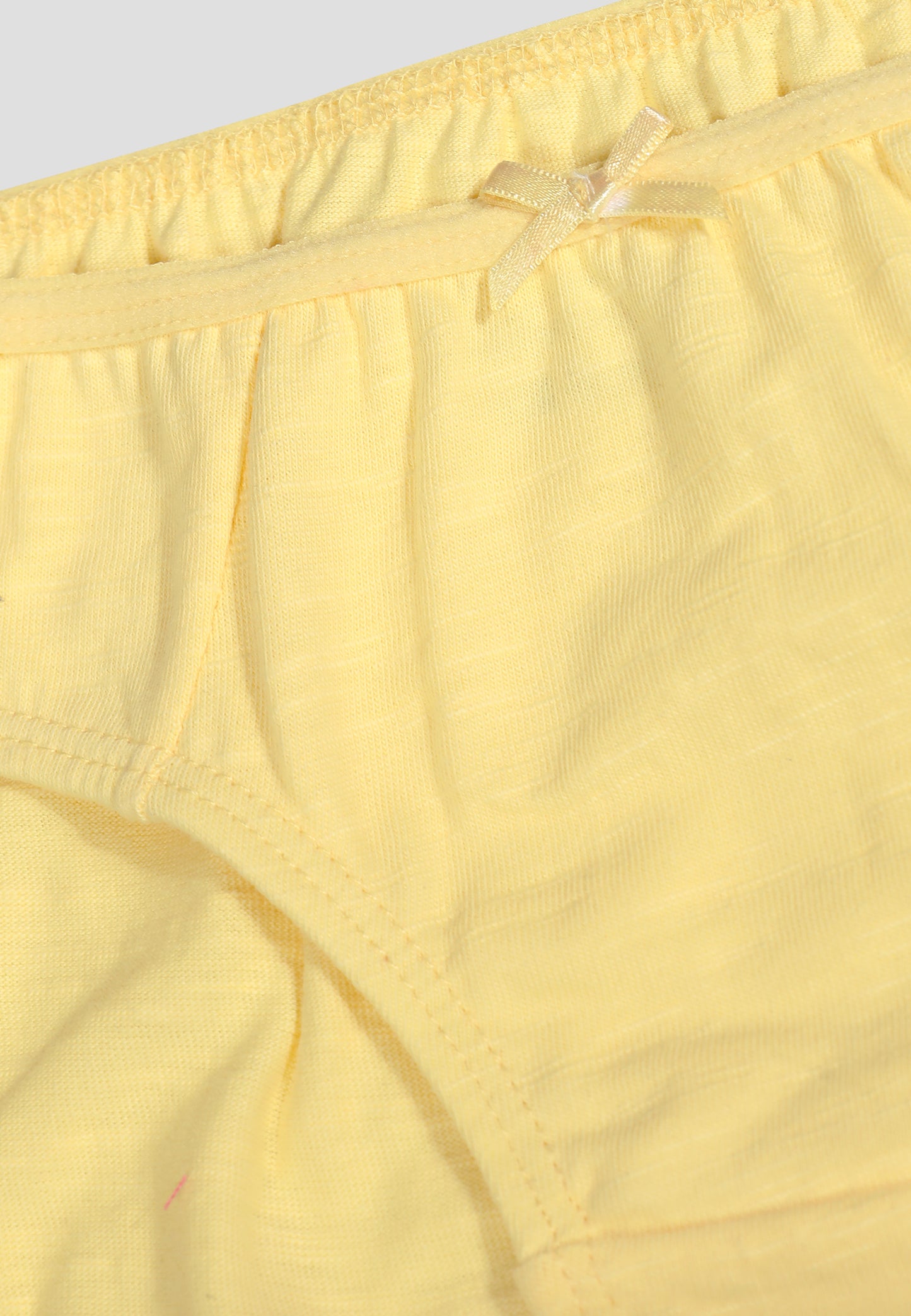 Girls’ Soft Solid Cotton Lycra Briefs/Panties | Kids Underwear with Anti-Microbial Finish & Smart Waistband Technology - Pack of 5