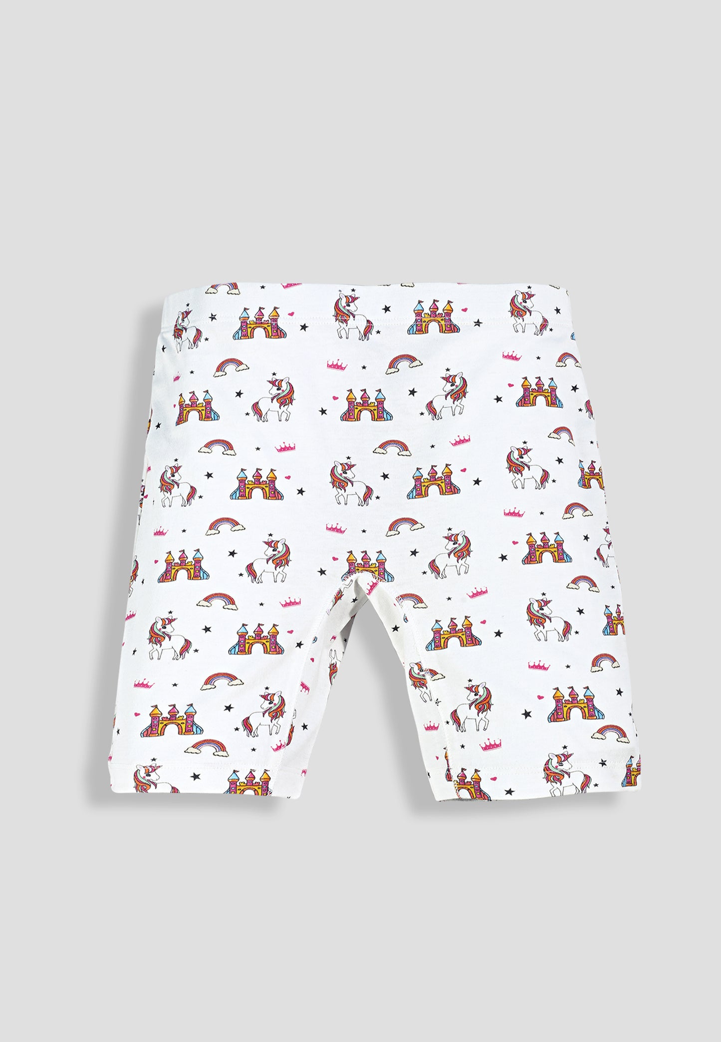 Girls Unicorn Cycling Shorts - Soft, Anti-Microbial & Smart Waistband Technology - Cotton Lycra | Girls' Inner Shorts, Athletic & Biker Shorts for Kids - Pack of 3