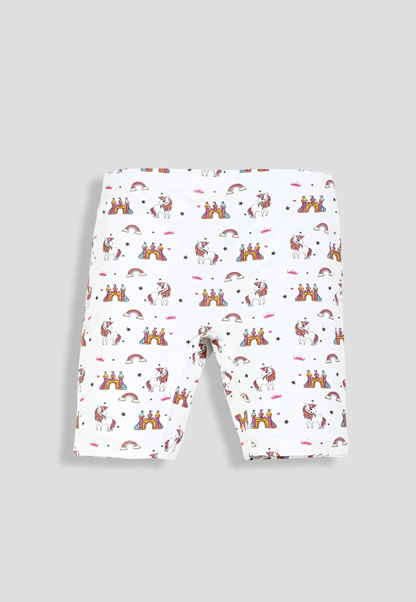 Girls Unicorn Cycling Shorts - Soft, Anti-Microbial & Smart Waistband Technology - Cotton Lycra | Girls' Inner Shorts, Athletic & Biker Shorts for Kids - Pack of 3