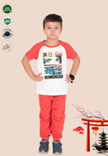 Soft Cotton Pyjama Set for Boys ( 1 Set) |  Anti-Bacterial Chemical Free Nightwear | Ages 2-16Y