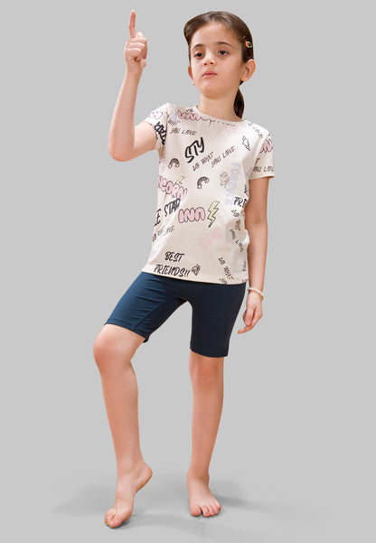 Girls Unicorn Cycling Shorts - | Soft, Anti-Microbial & & Smart Waistband Technology - Cotton Lycra | Girls' Inner Shorts, Athletic & Biker Shorts for Kids - Pack of 3