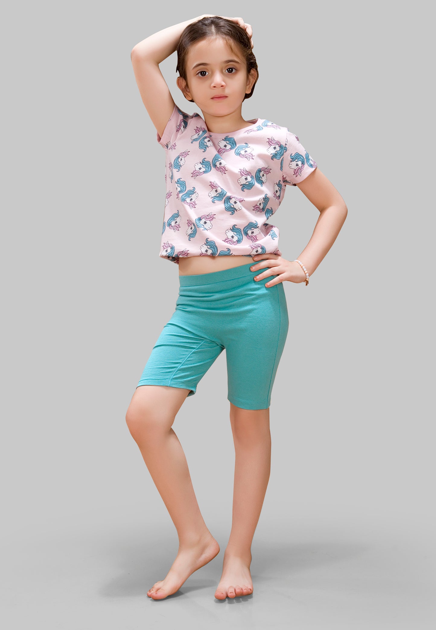 Girls Butterfly Cycling Shorts - | Soft, Anti-Microbial & & Smart Waistband Technology - Cotton Lycra | Girls' Inner Shorts, Athletic & Biker Shorts for Kids - Pack of 3