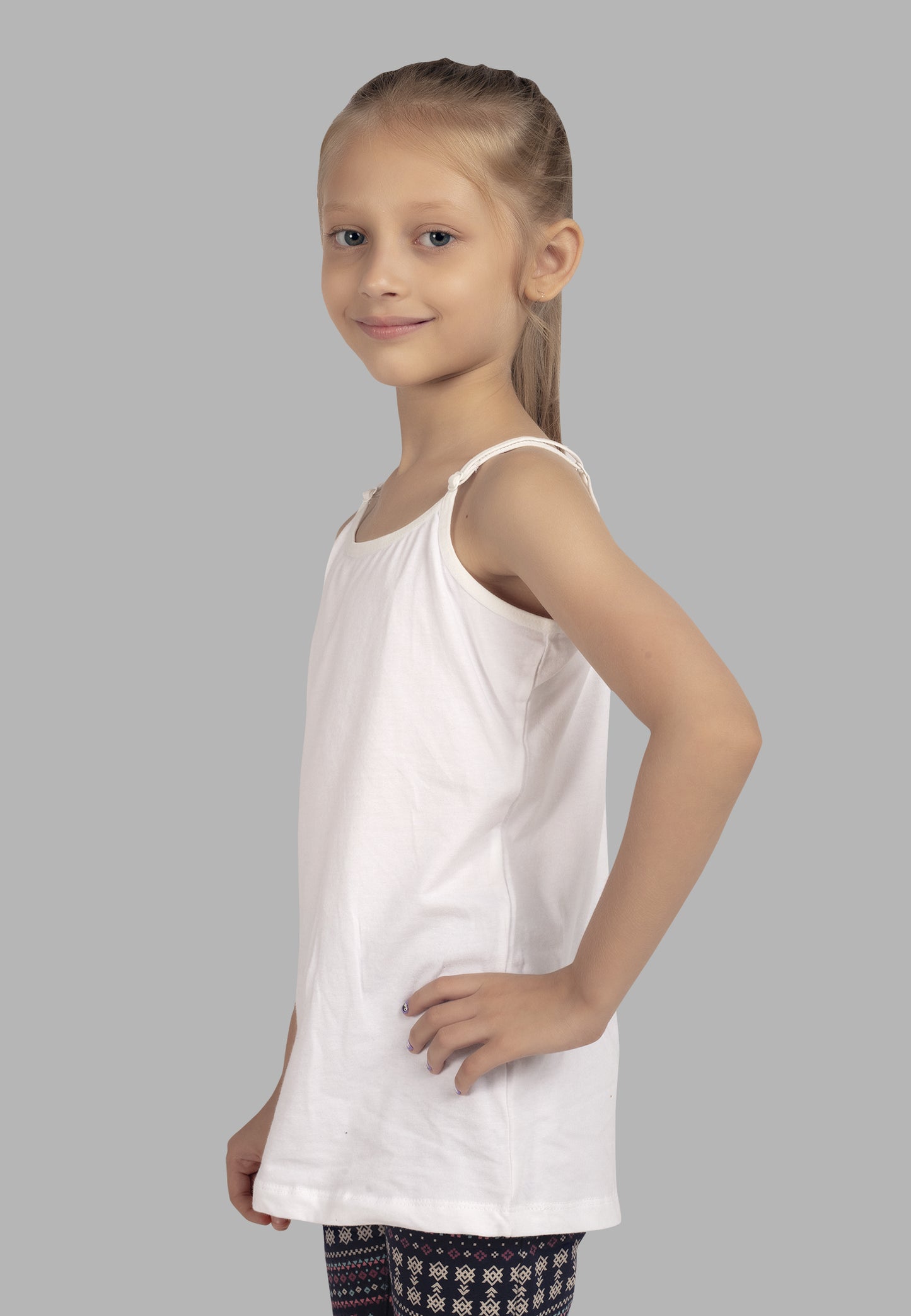 TRESNOVA Cotton Lycra  Anti-microbial Finish & Advanced ergonomic armhole technology Solid Soft Adjustable Camisoles Pack of 3 - White