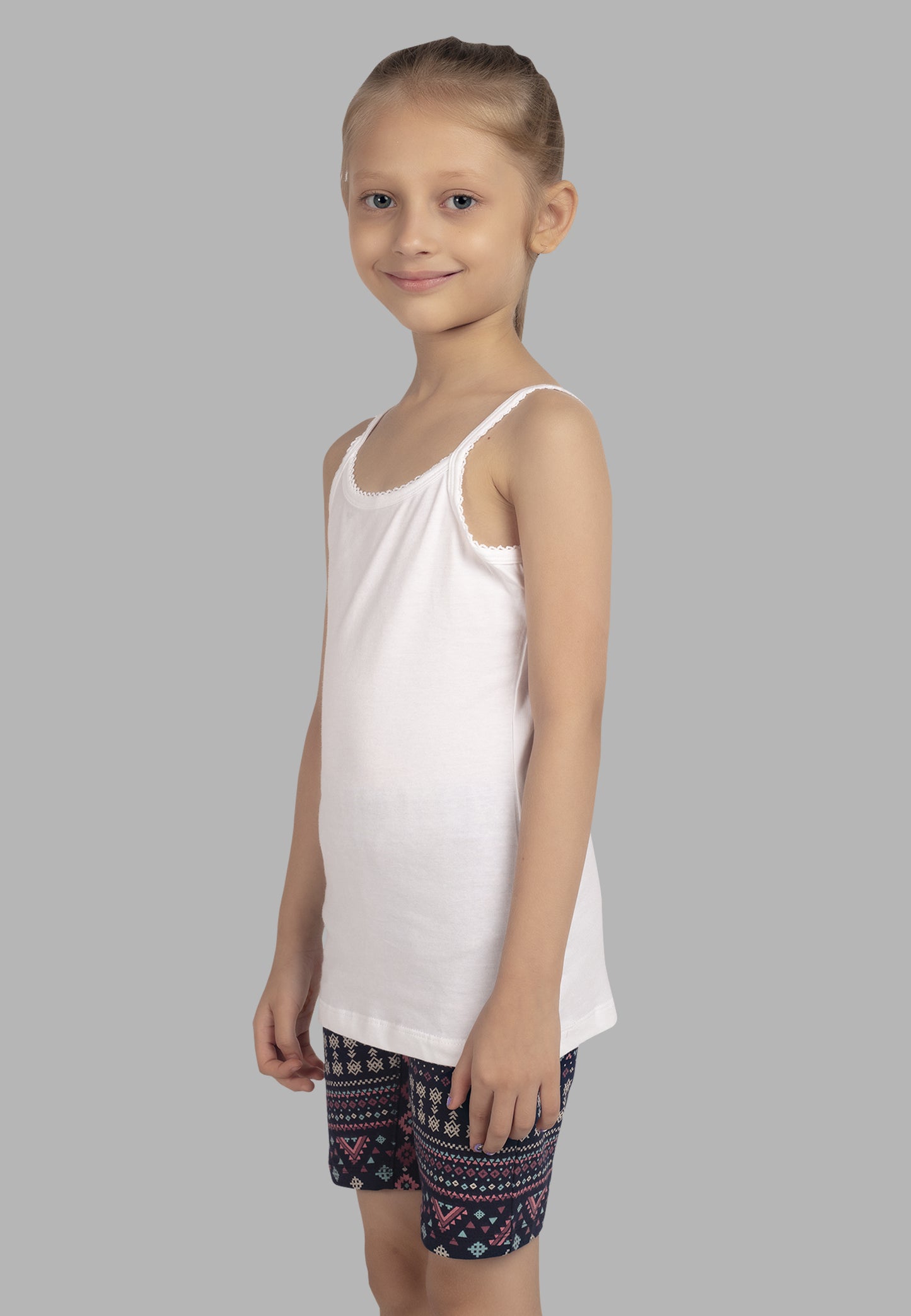 TRESNOVA Cotton Lycra  Anti-microbial Finish & Advanced ergonomic armhole technology Solid Soft Camisoles Pack of 3 - White