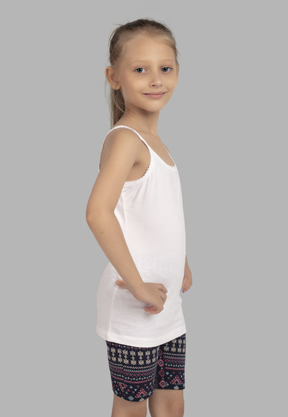 TRESNOVA Cotton Lycra  Anti-microbial Finish & Advanced ergonomic armhole technology Solid Soft Camisoles Pack of 3 - White