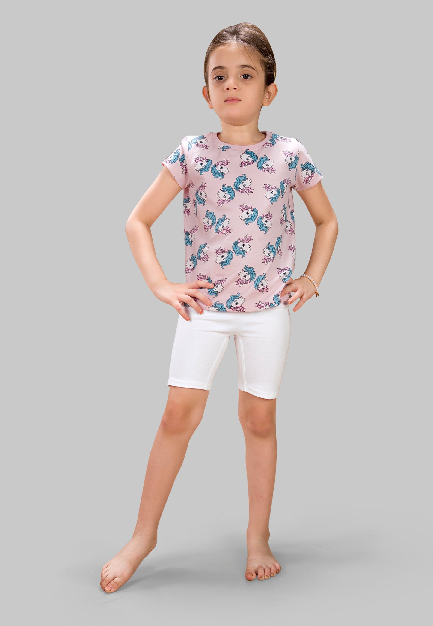 Girls Butterfly Cycling Shorts - | Soft, Anti-Microbial & & Smart Waistband Technology - Cotton Lycra | Girls' Inner Shorts, Athletic & Biker Shorts for Kids - Pack of 3