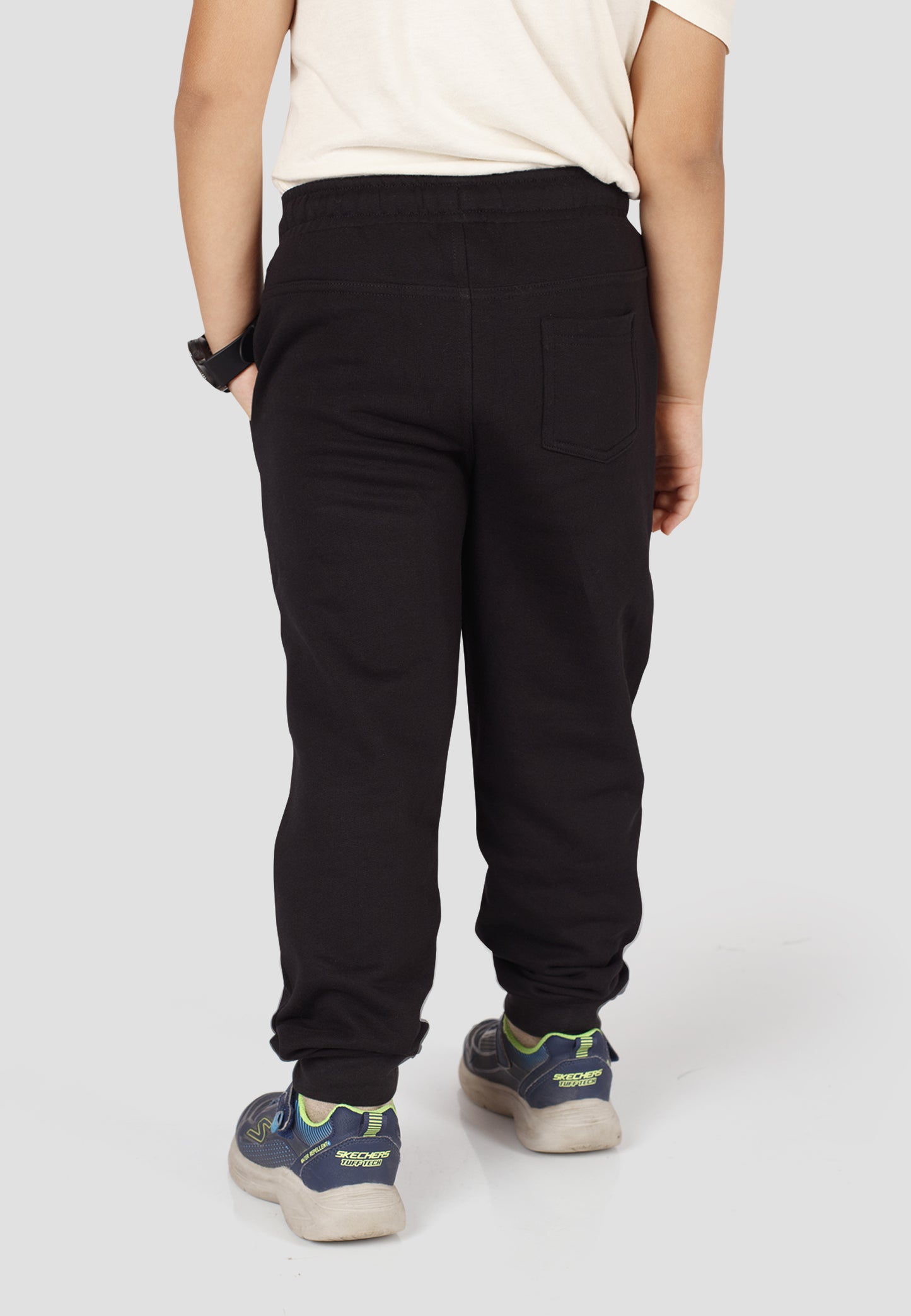 Tresnova Cotton Knit Full Sleeves Antimicrobial Finish Graffiti Printed Jogger Track Pant -Black