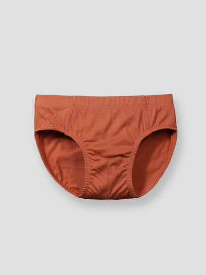 Boys’ Soft Solid Cotton Briefs | Kids Underwear with Anti-Microbial Finish & Smart Waistband Technology - Pack of 5