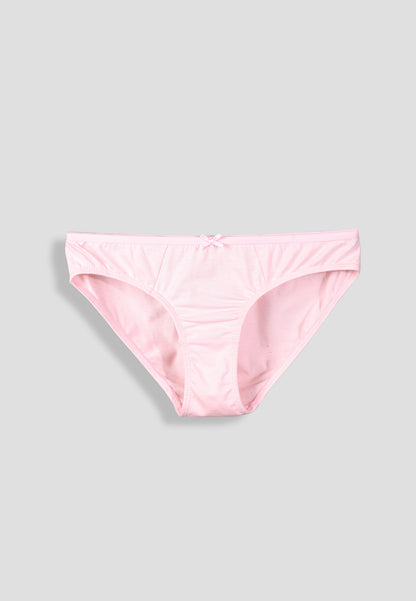 Girls’ Soft Solid Cotton Lycra Briefs/Panties | Kids Underwear with Anti-Microbial Finish & Smart Waistband Technology - Pack of 5