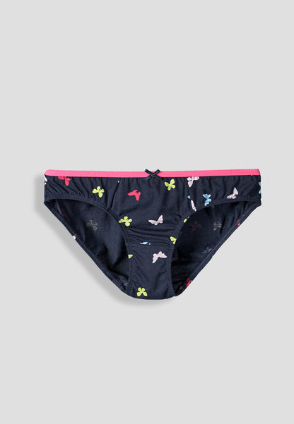 Girls’ Soft Unicorn Print Cotton Lycra Briefs/Panties | Kids Underwear with Anti-Microbial Finish & Smart Waistband Technology - Pack of 3