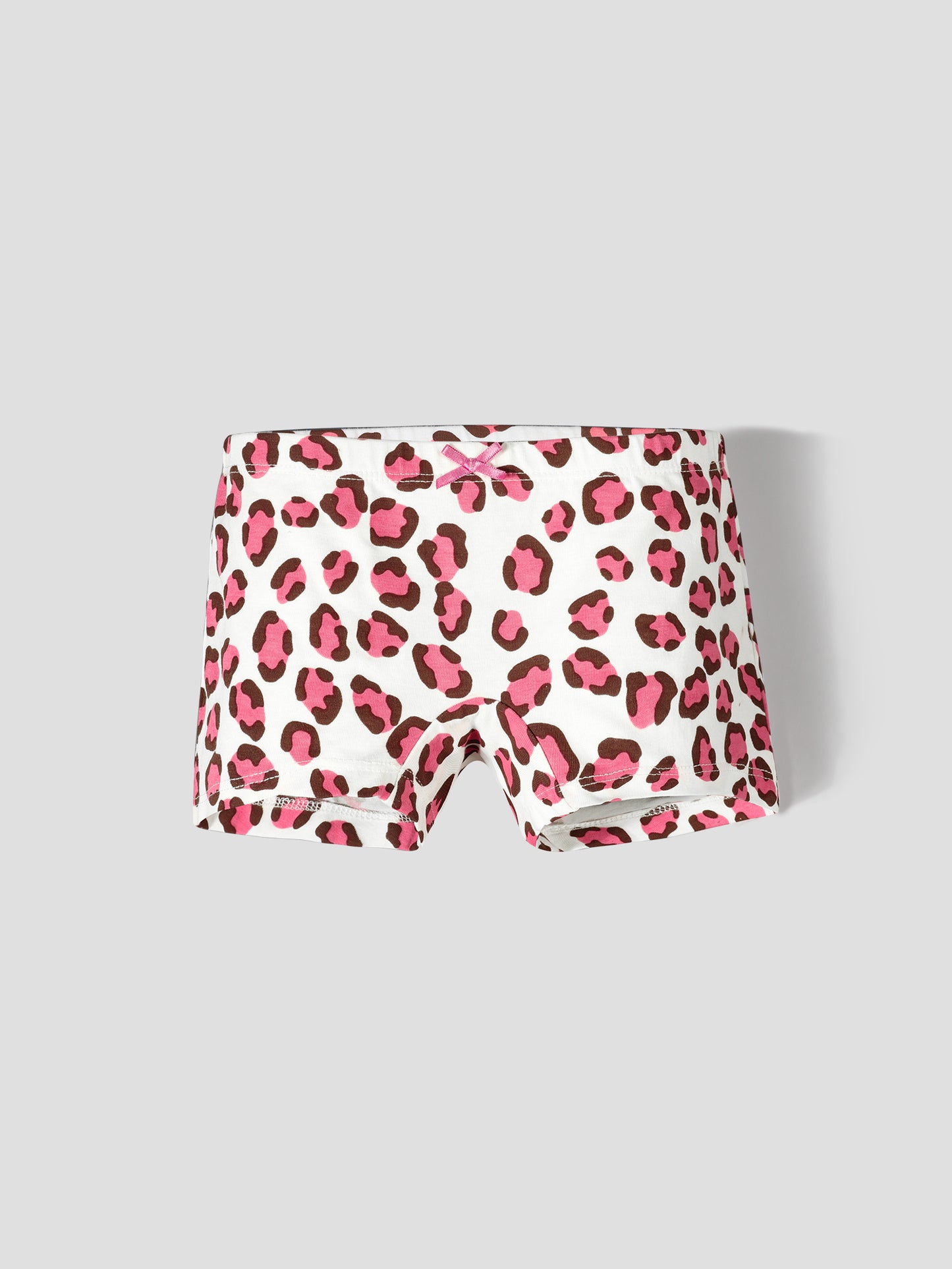 Girls’ Soft Leopard Print Cotton Lycra Boxer Briefs/Panties | Kids Underwear with Anti-Microbial Finish & Smart Waistband Technology - Pack of 3