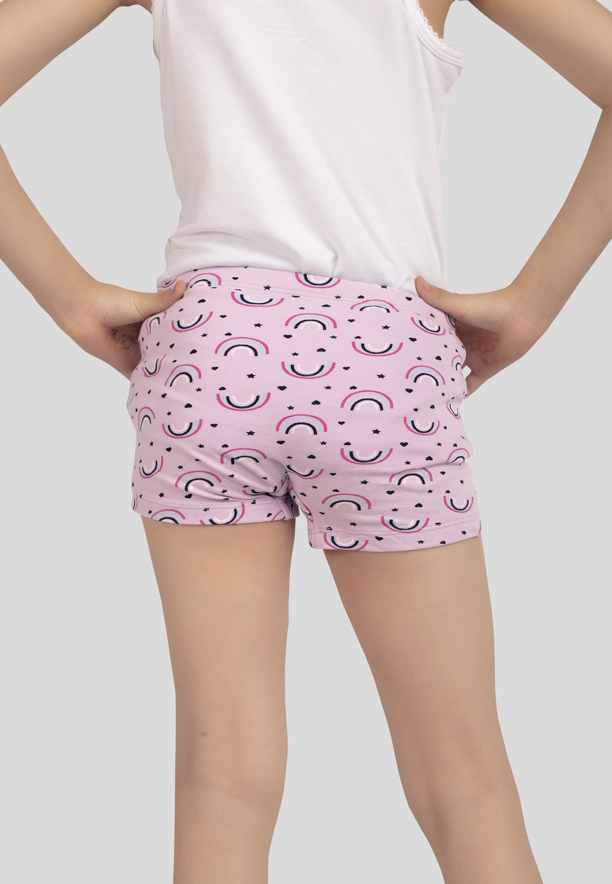 Soft Cotton Boxer Panties for Girls ( Pack of 3) |  Anti-Bacterial Chemical Free Kids Underwear | Ages 2-16Y
