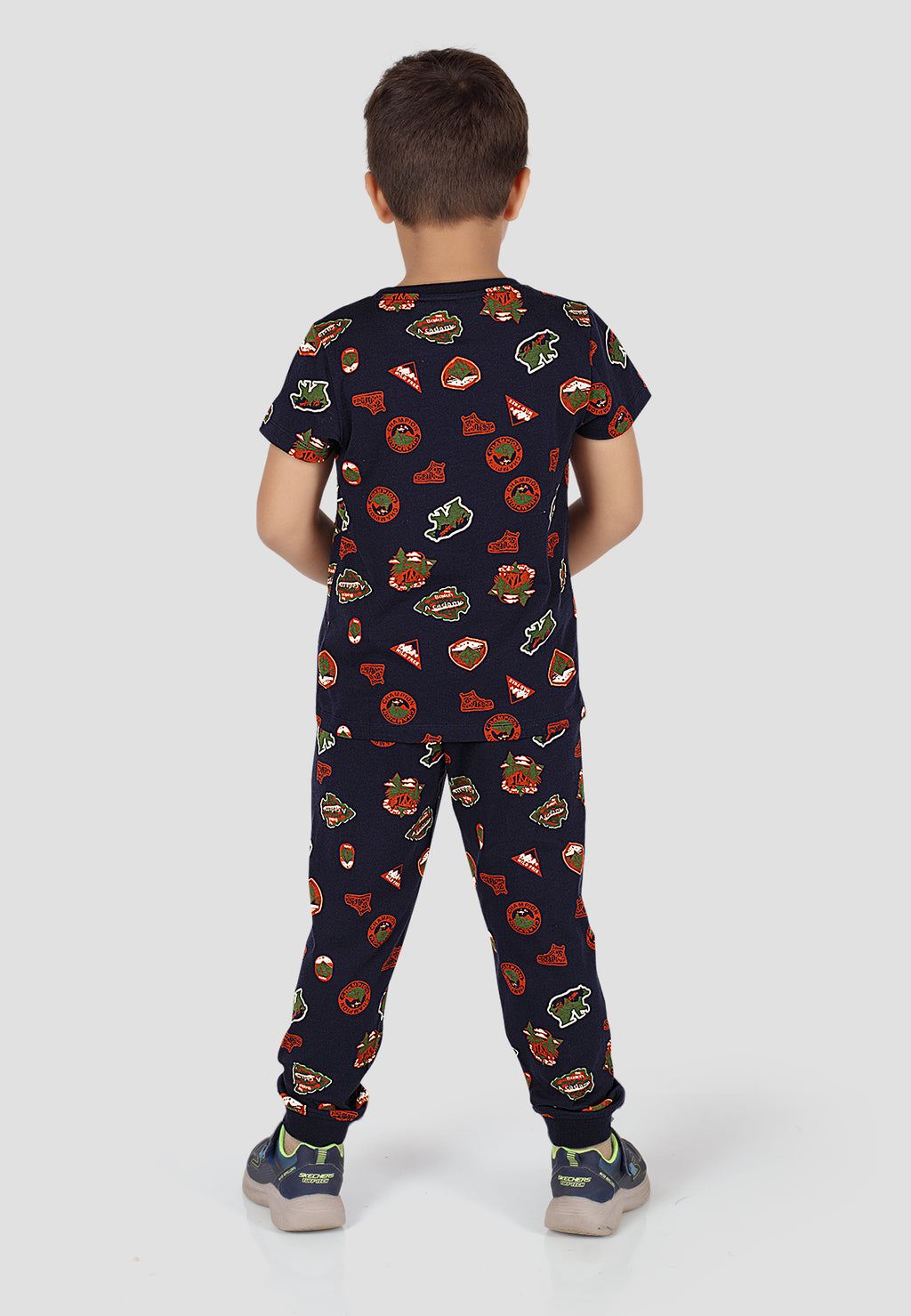 Soft Cotton Pyjama Set for Boys ( 1 Set) |  Anti-Bacterial Chemical Free Nightwear | Ages 2-16Y