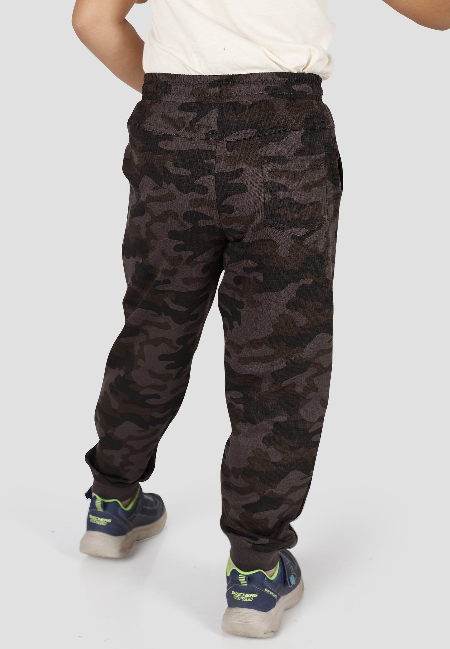 Tresnova Cotton Knit Full Sleeves Antimicrobial Finish Grey Camoflague Printed Jogger Track Pant -Camoflague