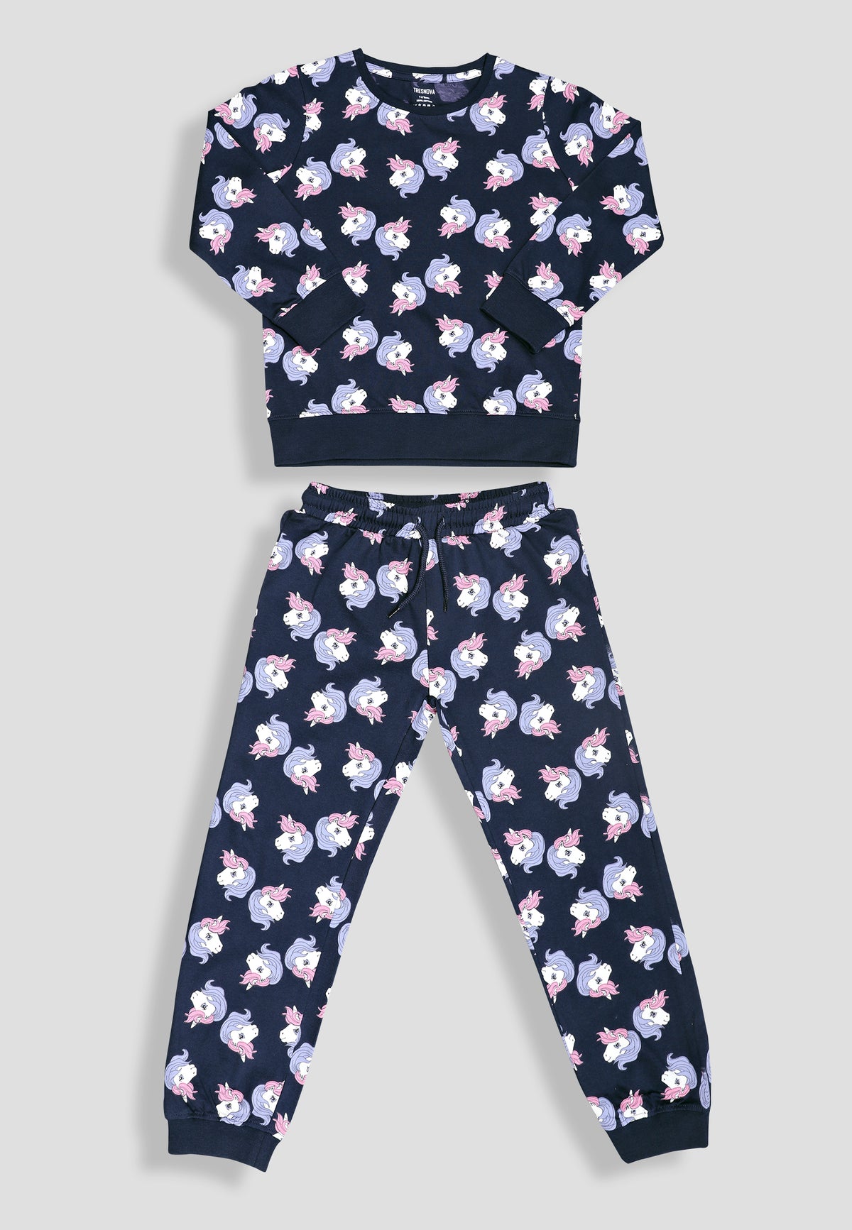 Soft Cotton Pyjama Set for Girls ( 1 Set) |  Anti-Bacterial Chemical Free Nightwear | Ages 2-16Y