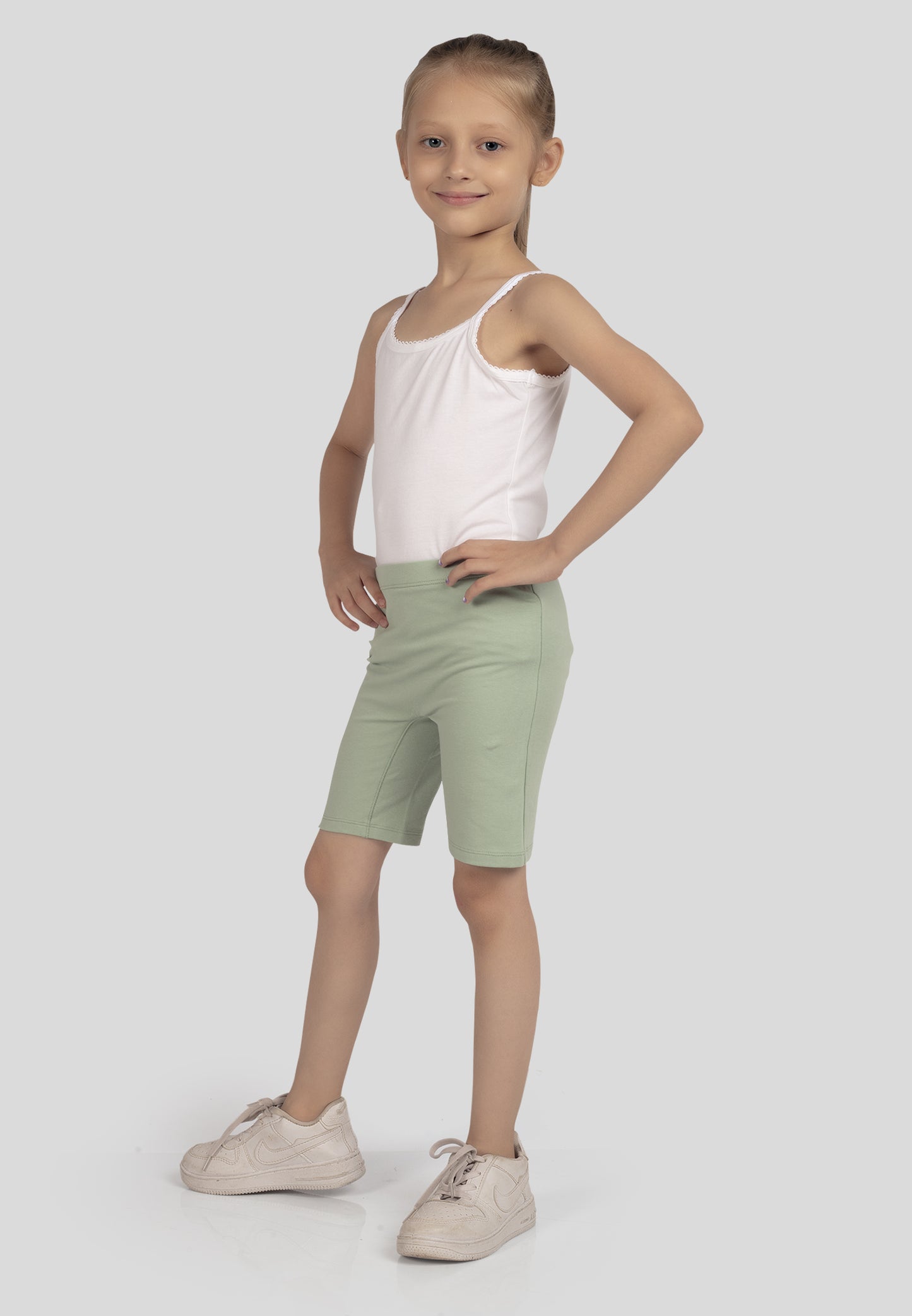 TRESNOVA Cotton Lycra Anti-microbial Finish & Smart Waistband Technology Solid Soft Cycling shorts Pack of 3 -  Burgundy Grey & Green