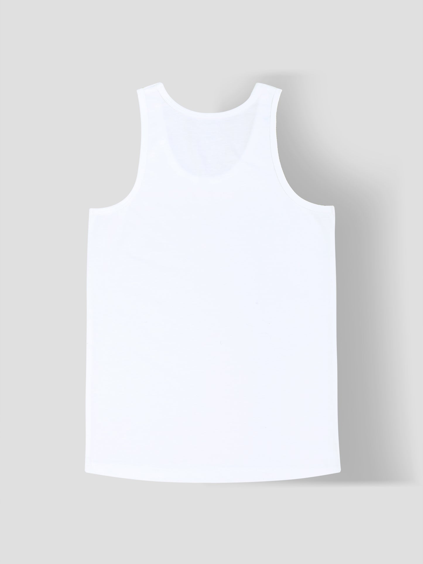 Boys' Solid White Vests – Supersoft Cotton Kids Innerwear with Anti-Microbial Finish & advanced ergonomic armhole technology - Pack of 3