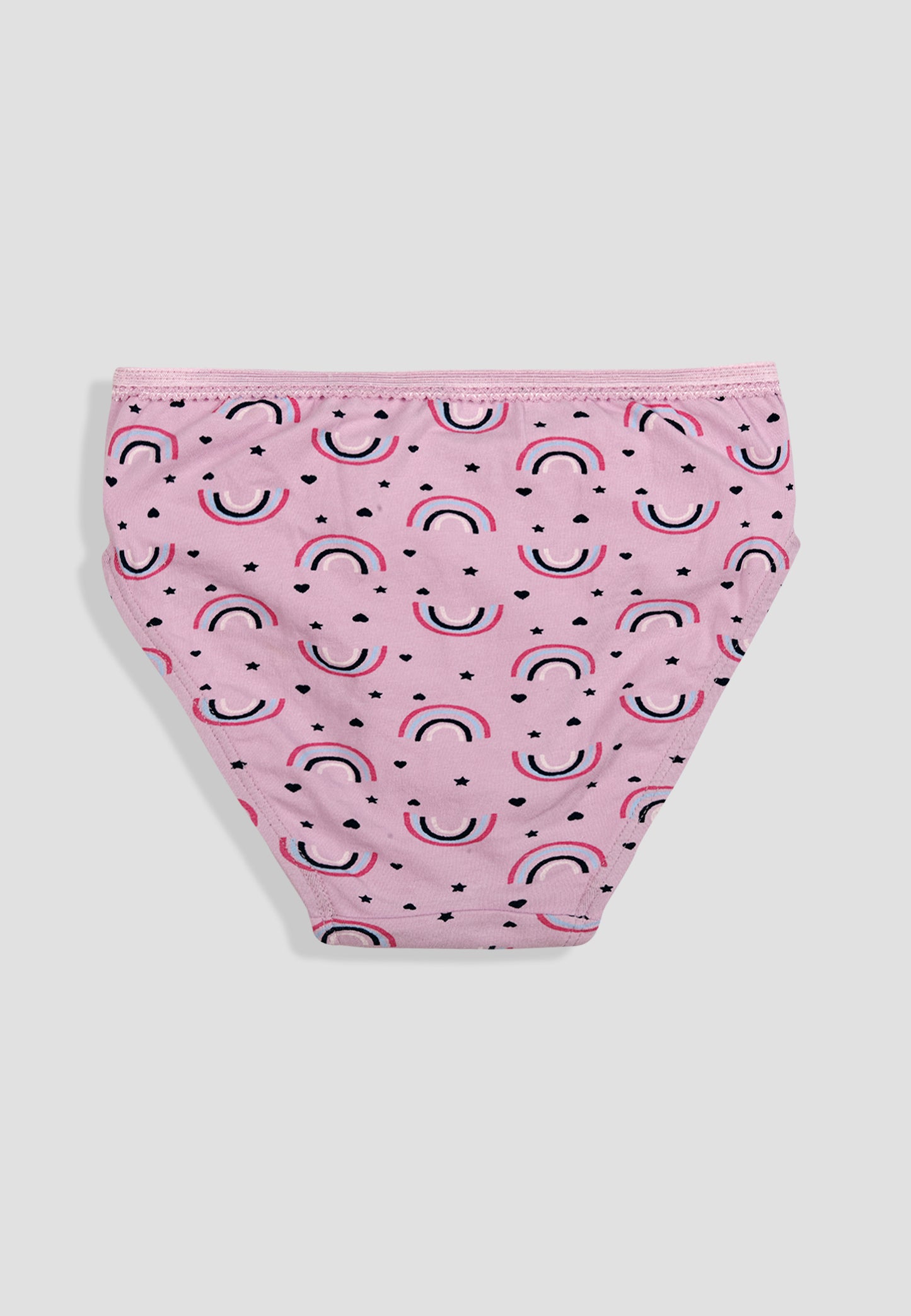 TRESNOVA Cotton Lycra Anti-microbial Finish & Smart Waistband Technology Floral Printed Soft Panties Pack of 3 -Pink Purple & Offwhite