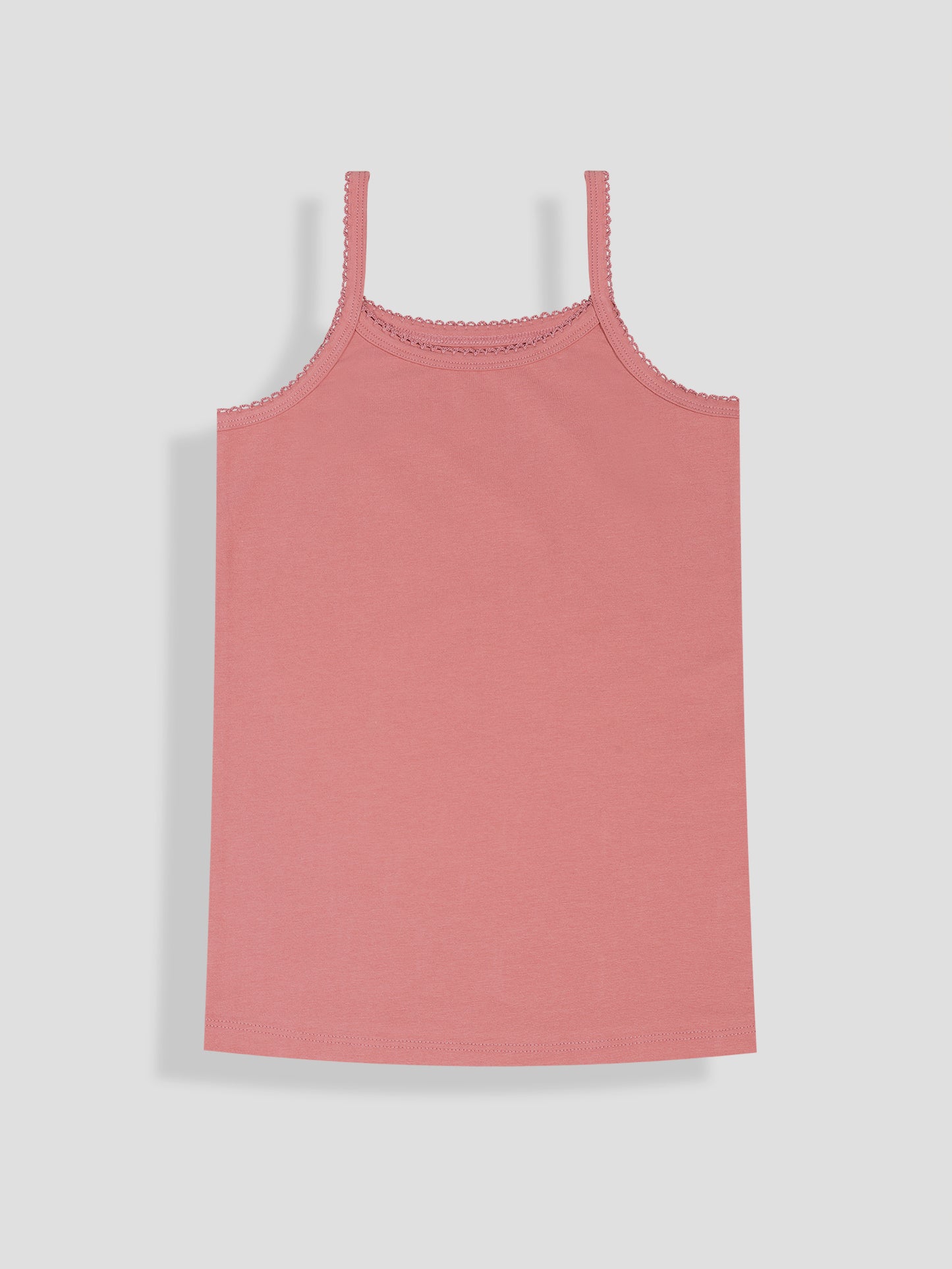 Girls Solid Camisoles/Vest Tops –Soft Cotton Lycra Kids' Undershirts with Anti-Microbial Finish & advanced ergonomic armhole technology - Pack of 3