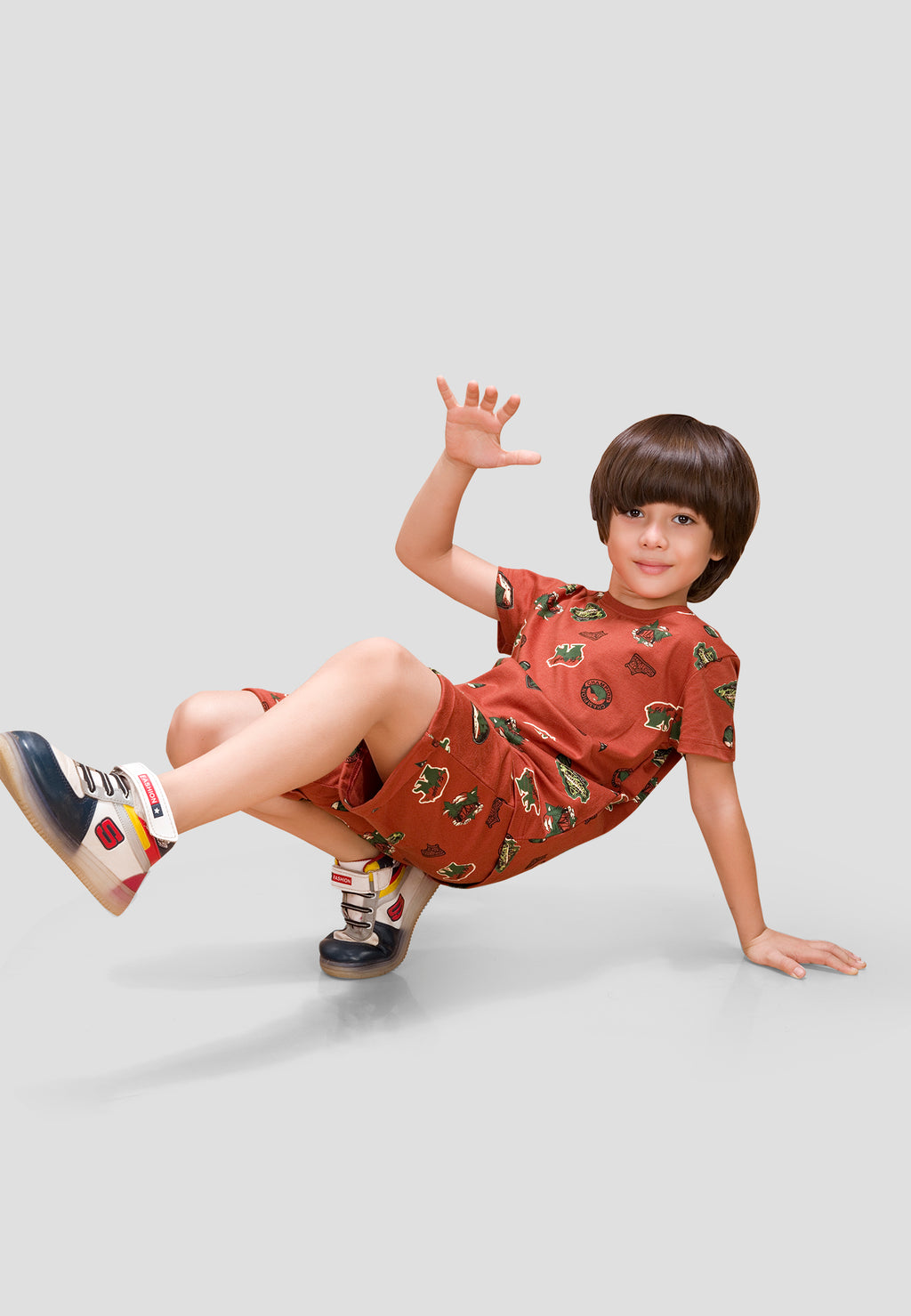 Soft Cotton Short Sets for Boys ( 1 Set) |  Anti-Bacterial Chemical Free Nightwear | Ages 2-16Y