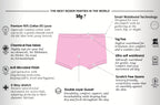Soft Cotton Boxer Panties for Girls ( Pack of 3) |  Anti-Bacterial Chemical Free Kids Underwear | Ages 2-16Y