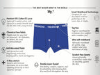 Soft Cotton Boxer Briefs for Boys ( Pack of 3) |  Anti-Bacterial Chemical Free Kids Underwear | Ages 2-16Y