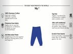 Soft Cotton Joggers for Boys ( Pack of 2) |  Anti-Bacterial Chemical Free Outerwear | Ages 2-16Y