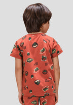 Soft Cotton Short Sets for Boys ( 1 Set) |  Anti-Bacterial Chemical Free Nightwear | Ages 2-16Y