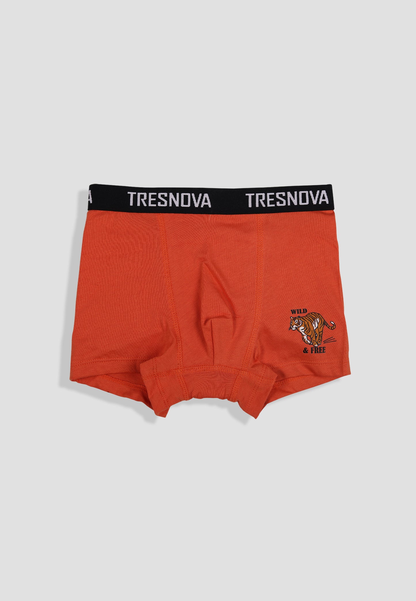 TRESNOVA Cotton Anti-microbial Finish & Smart Waistband Technology Striper Printed Soft Boxer Briefs Pack of 3 - Orange Yellow & Black