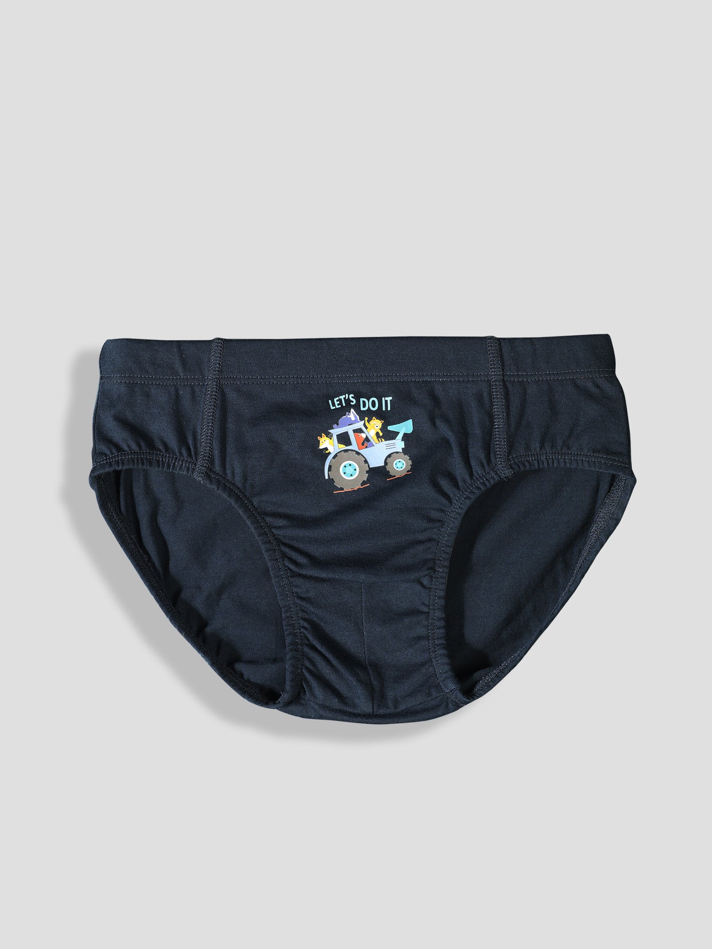 Boys’ Soft Rocket Print Cotton Briefs | Kids Underwear with Anti-Microbial Finish & Smart Waistband Technology - Pack of 3