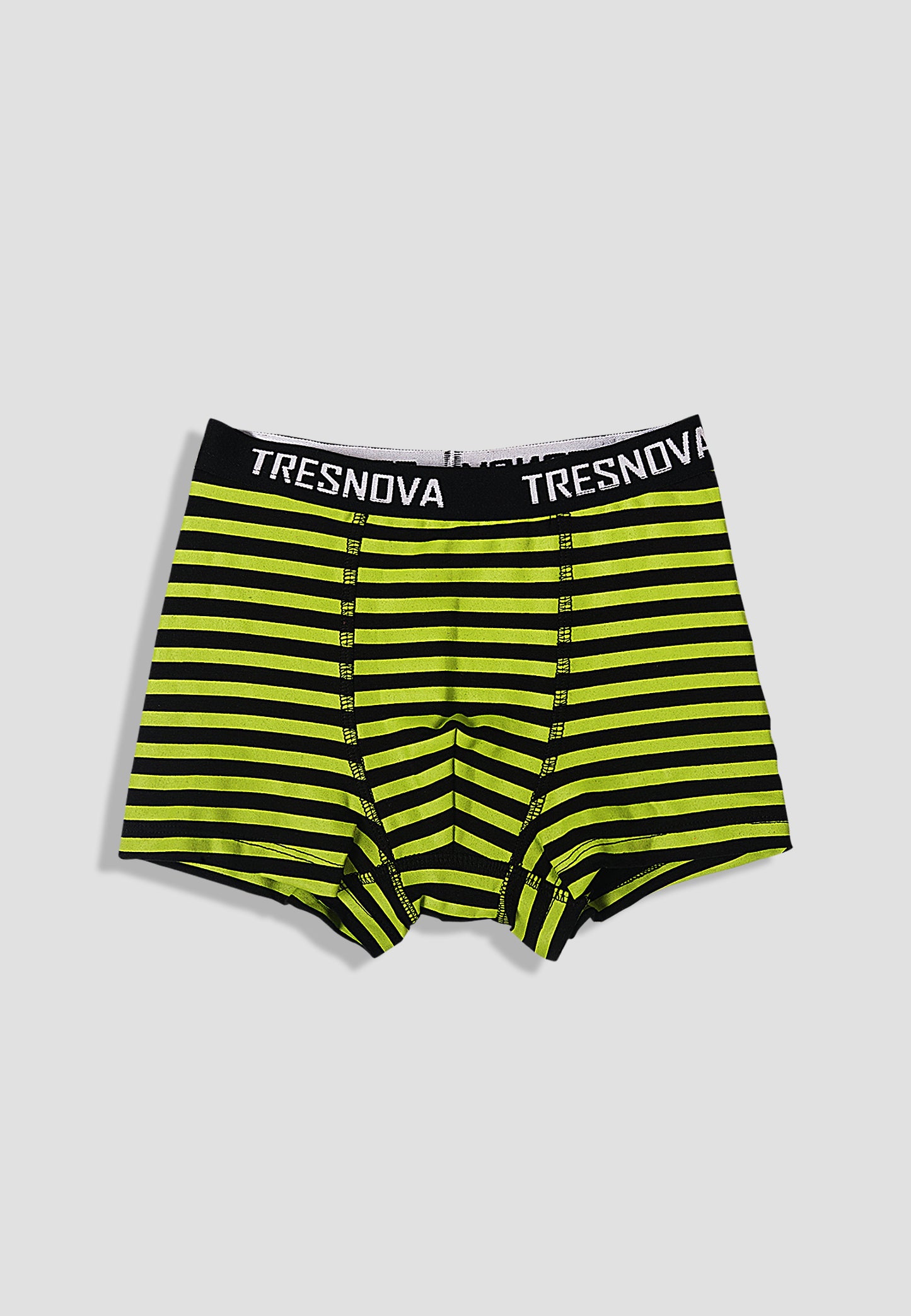 TRESNOVA Cotton Anti-microbial Finish & Smart Waistband Technology Space Printed Soft Boxer Briefs Pack of 3 - Black Green & Orange