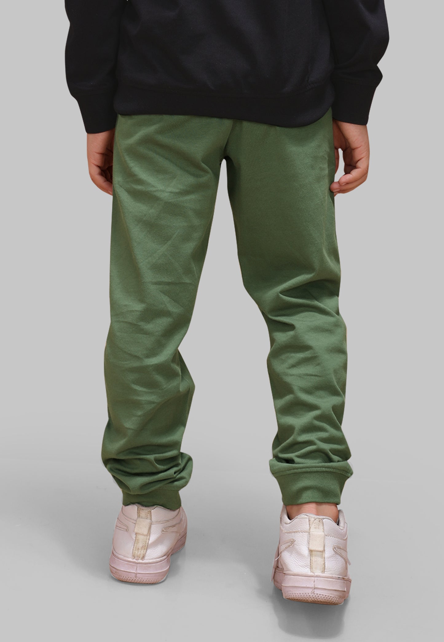 Tresnova Cotton Knit Full Sleeves Antimicrobial Finish Space Printed Jogger Track Pants ( Pack of 2)- Navy Blue, Olive Green