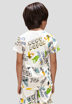Soft Cotton Short Sets for Boys ( 1 Set) |  Anti-Bacterial Chemical Free Nightwear | Ages 2-16Y