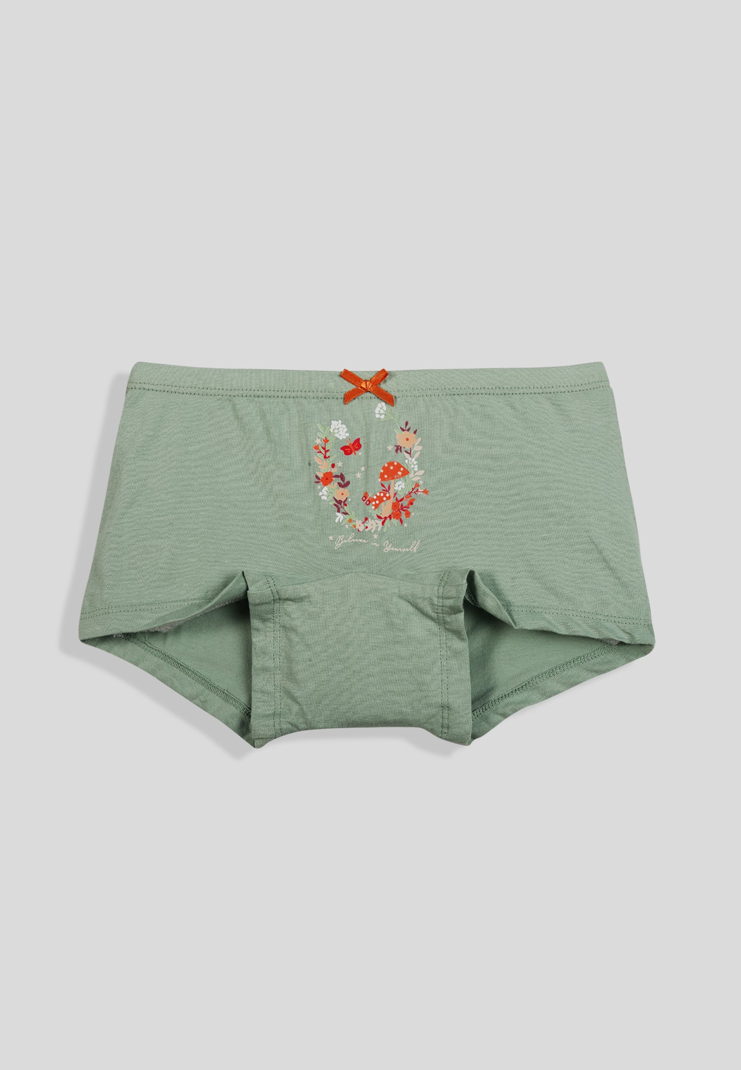 TRESNOVA Cotton Lycra Anti-microbial Finish & Smart Waistband Technology Floral Printed Soft Boxer Panties Pack of 3 -Navyblue Green & Pink