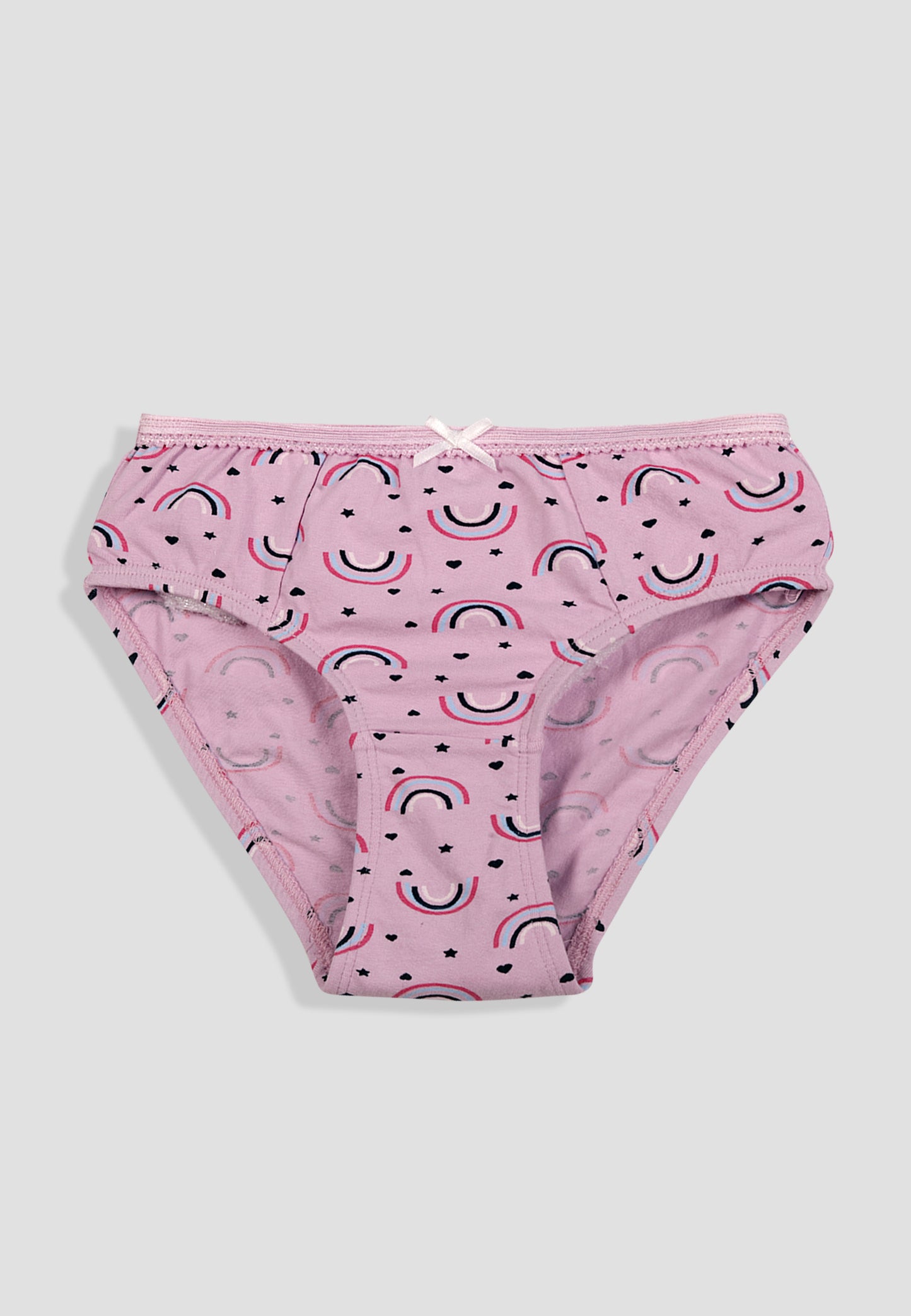 TRESNOVA Cotton Lycra Anti-microbial Finish & Smart Waistband Technology Floral Printed Soft Panties Pack of 3 -Pink Purple & Offwhite