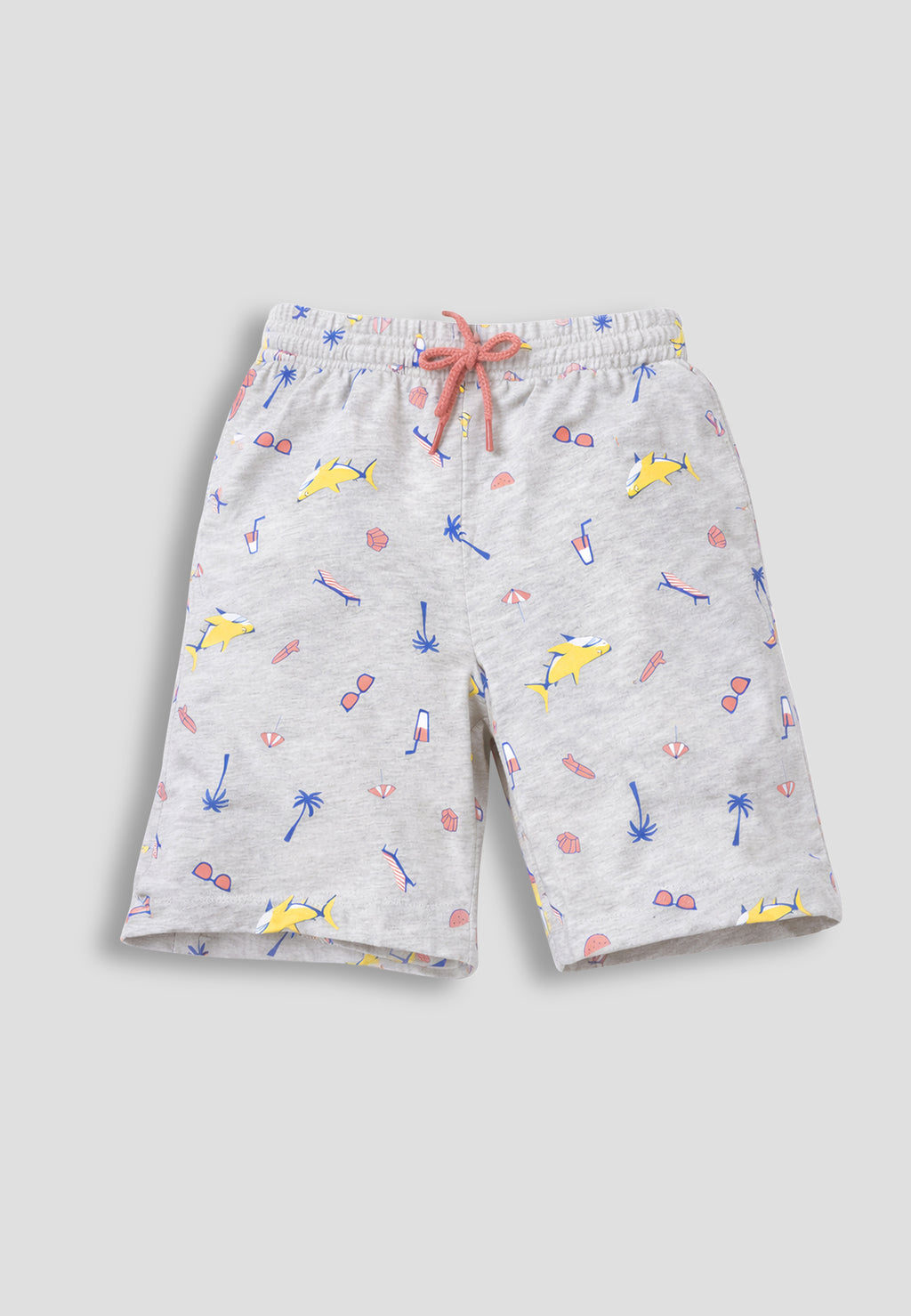 Soft Cotton Shorts for Boys ( Pack of 2) |  Anti-Bacterial Chemical Free Nightwear | Ages 2-16Y