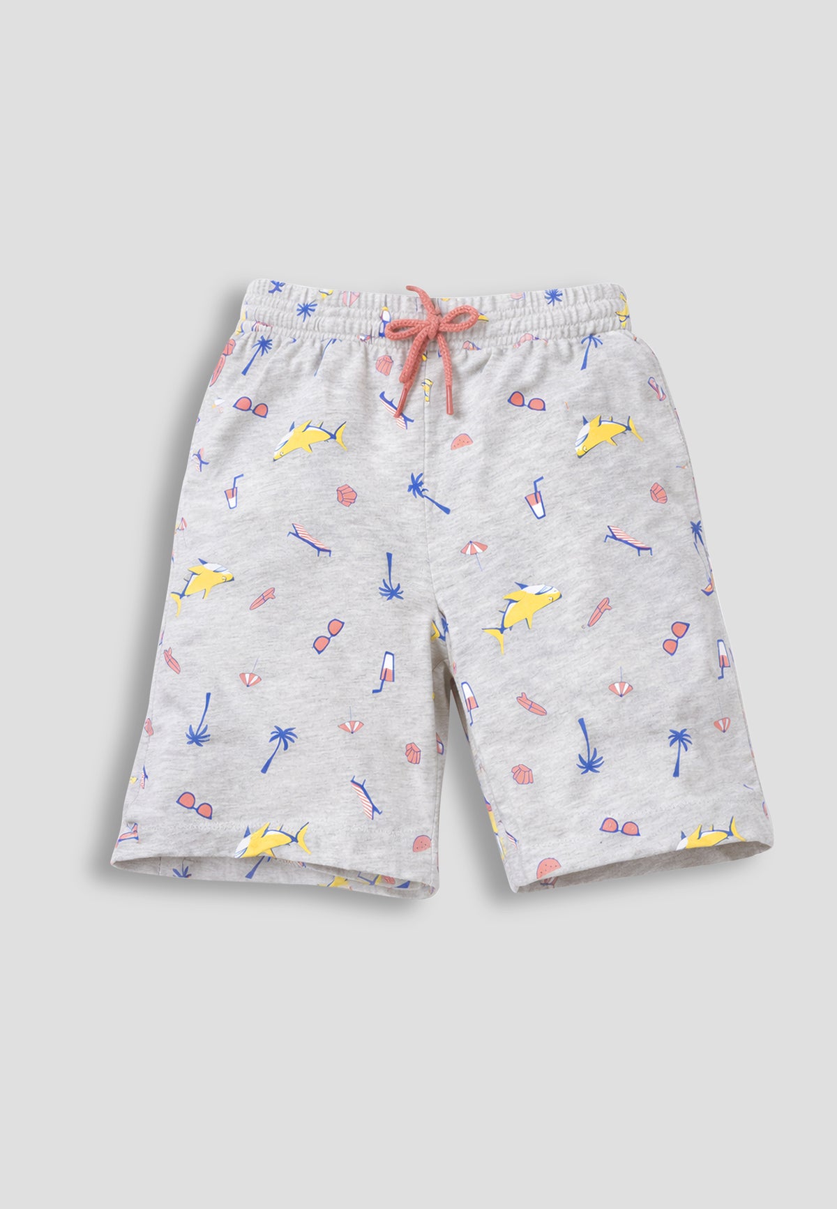 Soft Cotton Shorts for Boys ( Pack of 2) |  Anti-Bacterial Chemical Free Nightwear | Ages 2-16Y