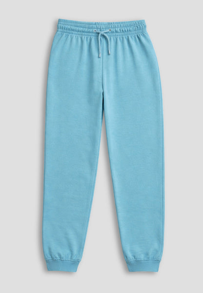 Tresnova Cotton Knit Half Sleeves Antimicrobial Finish Owl Printed Coordinating T-shirt And Joggers Set-Tealblue