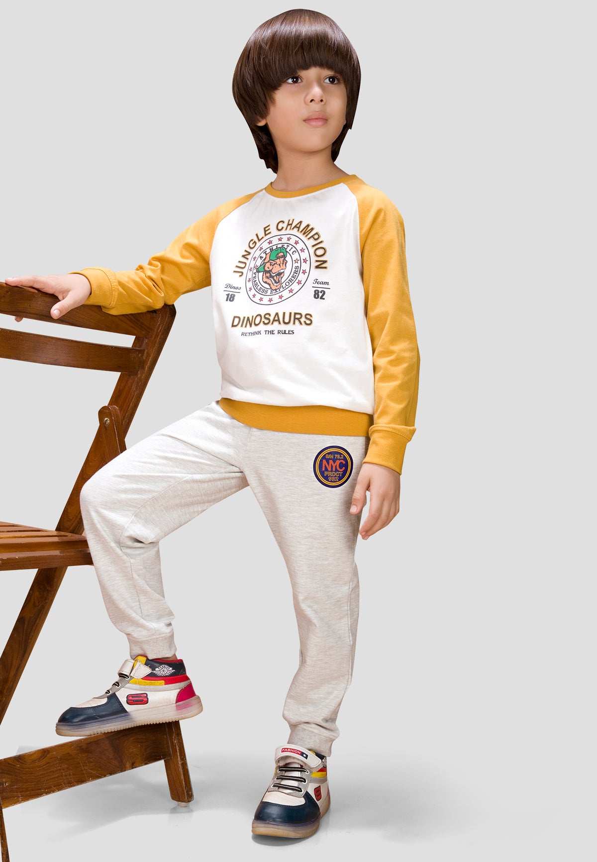 Soft Cotton Joggers for Boys ( Pack of 2) |  Anti-Bacterial Chemical Free Outerwear | Ages 2-16Y
