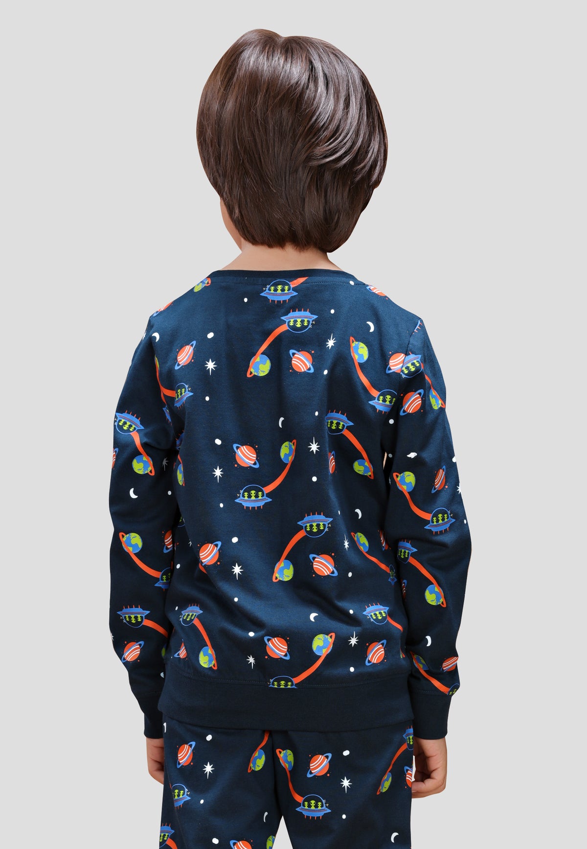 Soft Cotton Pyjama Set for Boys ( 1 Set) |  Anti-Bacterial Chemical Free Nightwear | Ages 2-16Y
