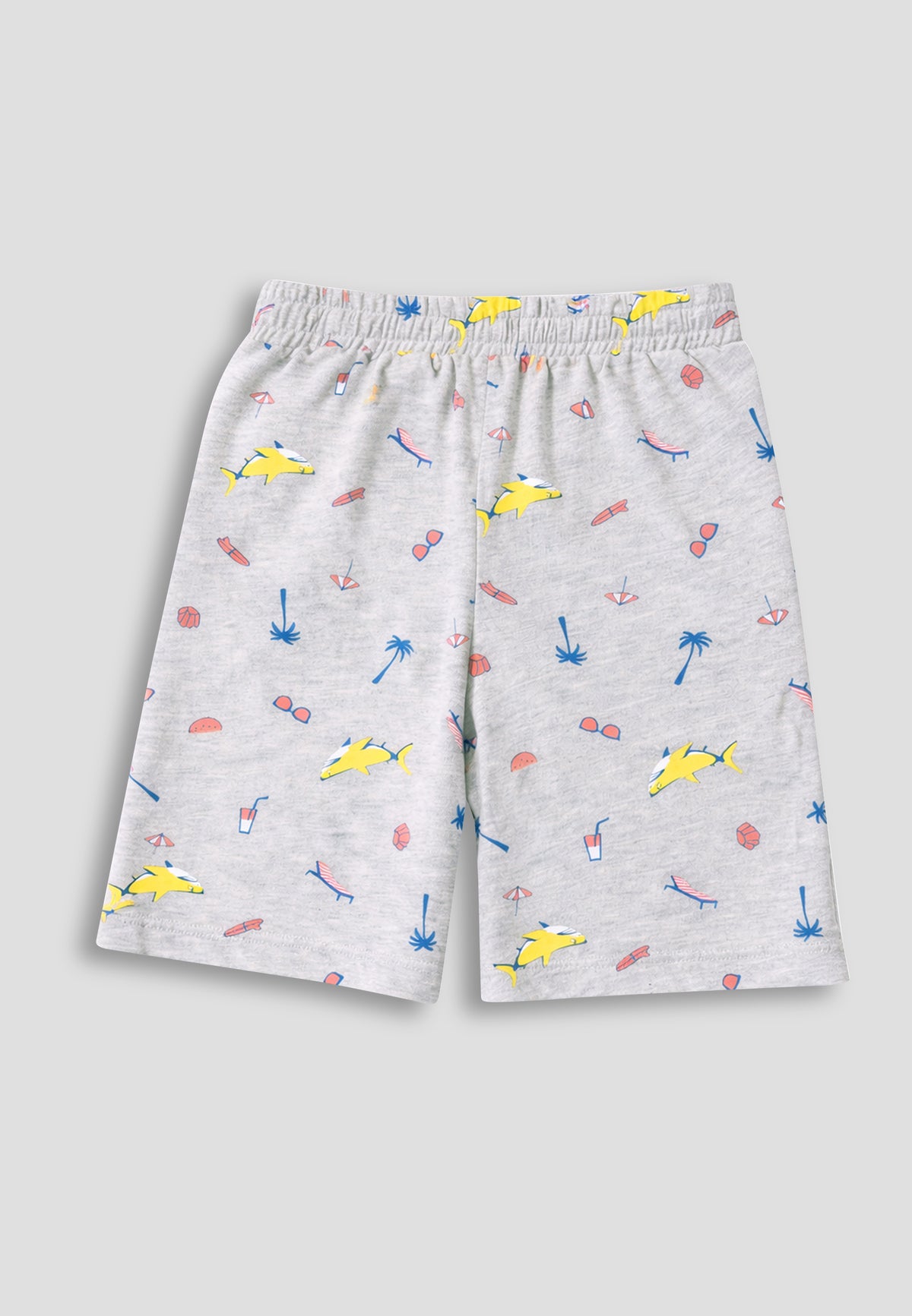 Soft Cotton Shorts for Boys ( Pack of 2) |  Anti-Bacterial Chemical Free Nightwear | Ages 2-16Y