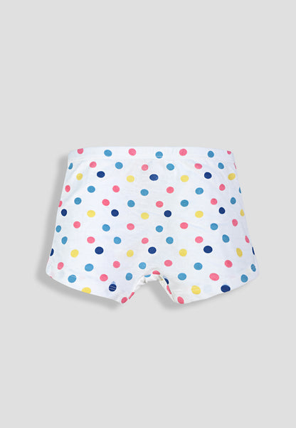 Girls’ Soft Unicorn Print Cotton Lycra Boxer Briefs/Panties | Kids Underwear with Anti-Microbial Finish & Smart Waistband Technology - Pack of 3